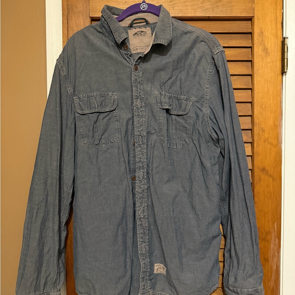 Men's Vans Denim Button-Up Work Shirt
